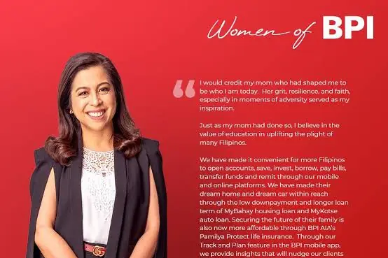 Maria Cristina "Ginbee" Go, incoming CEO of the Bank of the Philippine Islands